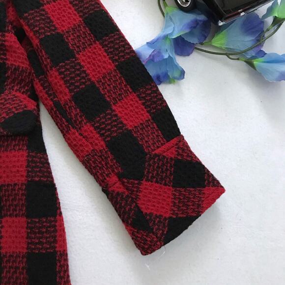 Urban Republic NWT Checkered Pea Coat Girls Various - Picture 3 of 12